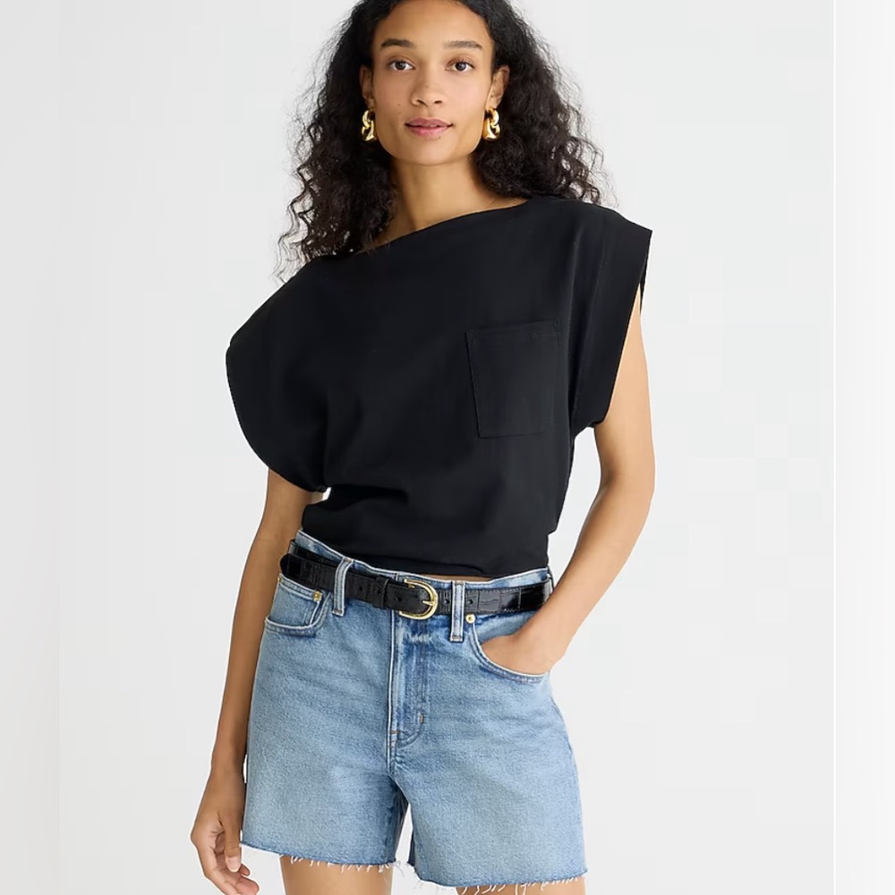 J.Crew High-Rise Denim Short in Elliot Wash